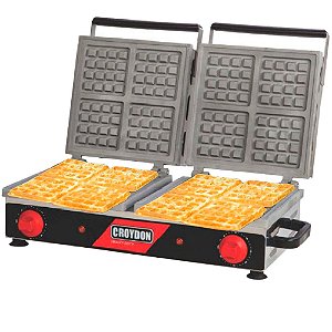 Maquina de Waffle Quadrada Dupla Profissional Elétrica Croydon