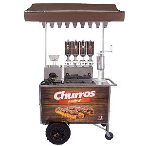 Carrinho de Churros Gourmet 4 Doceiras Masseira Fuso