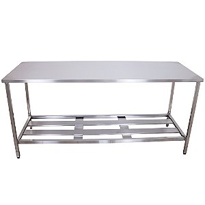 Mesa Inox 190cm X 70cm X 90cm Cozinha Industrial