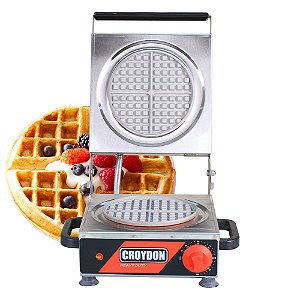 Maquina de Waffle Redondo Profissional Croydon