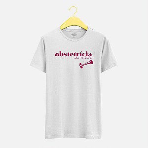 Camiseta ObstetrÃ­cia Branca MASCULINA