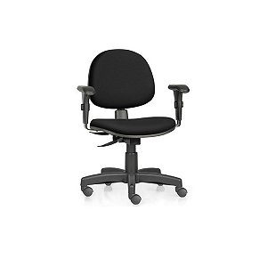 Cadeira Actiom Ergonômica NR17 com Back-Systen Braço Regulável em Vinil Preto