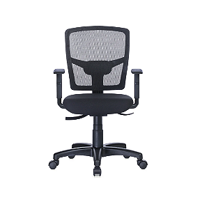 Cadeira Eco back Encosto em Tela Braço Polo Regulável Mec. Back-Systen Rodízios em Nylon