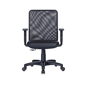 Cadeira Giratória Tela STD Relax com Braço Regulável