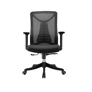 Cadeira Escritório Vancouver Preto Ergonômica