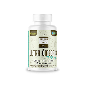 ULTRA ÔMEGA 3  1340mg  MENU COM SAÚDE - 01 pote com 60 cápsulas