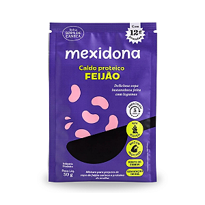 Caldo proteico sabor Feijão 30g rende 01 porção individual de 200ml