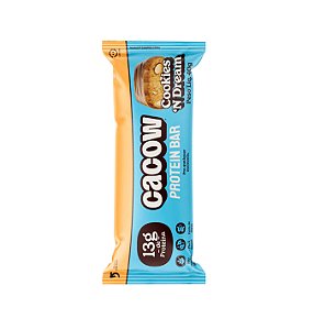 Barra de proteína vegana com 13g CACOW  Cookie n’ dream