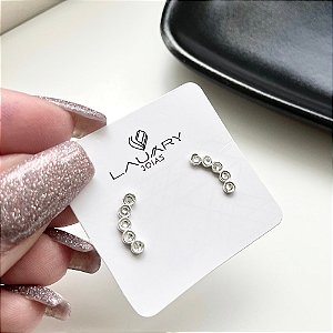 Brinco Mini Ear Cuff Luz Prata 925