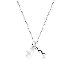 Colar Signo Sagitário Prata 925