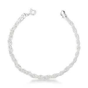 Pulseira Torcida Glow Prata 925