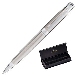 Caneta Crown Metal Master Chrome Esferográfica Prata