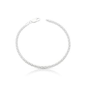 Pulseira Pipoca 2,5mm de Prata 925