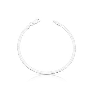 Pulseira Fita 2,5mm de Prata 925
