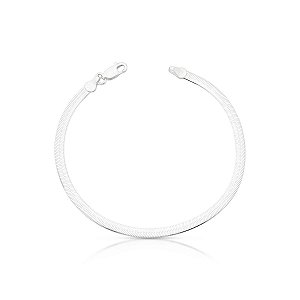 Pulseira Fita 3mm de Prata 925
