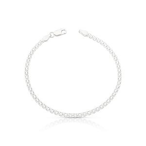 Pulseira  Esteira 2,5mm de Prata 925