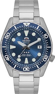 Relogio Orient Masculino Automatico Sport Sea Aco Fundo Azul YN6SS011 D1SX Safira