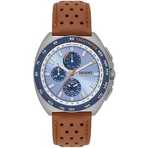 Relógio Orient Masculino Solartech Elite Land Safira Fundo Azul MBSCC070 A1MX Original