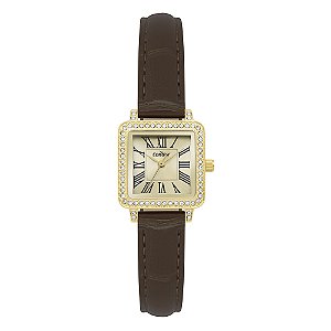 Relógio Condor Feminino Clássico Dourado Aço CO2535NZY/3X Original