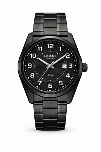 Relógio Orient Masculino SolarTech Preto All Black Aço MPSS1052 G2PX Original