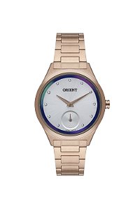 Relógio Orient Feminino Eternal Rosé Cristais  Aço 34mm FRSS0103 S1RX Original