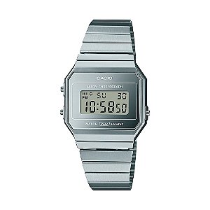 Relógio Casio Vintage A700WEV-7ADF Prata Ultrafino
