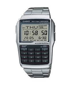 Relógio Casio Calculadora DBC-32D-1ADF Prata Data Bank