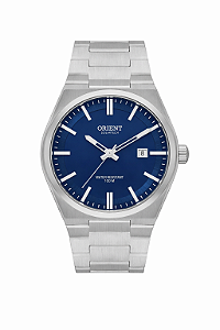 Relógio Orient Prx Masculino Prata Fundo Azul Clássico Aço MBSS1493 D1SX Original
