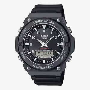 Relógio Casio Standard Masculino Ana-Digi Energia Solar Preto 100m AQ-S820W-1AVDF