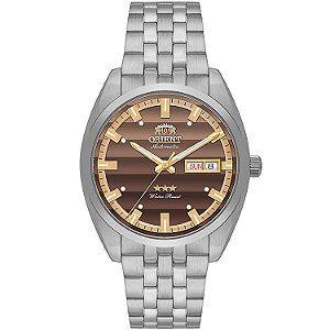Relógio Orient Masculino Automático YN6SS019 Heritage Persiana Sunset Entardecer Dia e Data Original