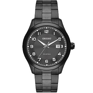Relógio Orient Masculino Analógico Solar Aço Preto Mostrador Grafite MPSS1060 G2PX