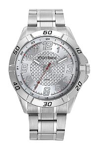 Relógio Mondaine Masculino Analógico Robusto Prata 48mm 32649G0MVNE1