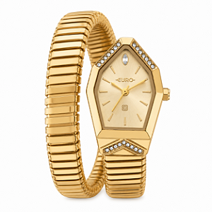 Relógio Euro Feminino Analógico Dourado Coleção Snake Textura EU2035ZAM5D