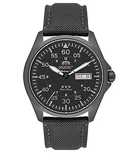 Relógio Orient Masculino Analógico Automático Sport Air Aviador Aço 40mm YN6YN009P2PX