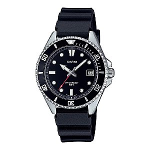 Relógio Casio MDV-10-1A1VDF Duro Pequeno Preto 38,5mm