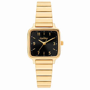 Relógio Condor CO2035NCX4P Feminino Dourado Fundo Preto