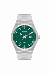 Relógio Orient Prx Masculino Prata Fundo Verde Clássico Aço MBSS1493 E1SX Original