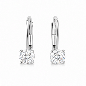 BRINCO ARGOLA MOISSANITE 7MM PRATA LEGÍTIMA 925