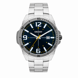 Relógio Orient MBSS1394 D2SX Masculino Prata Azul 43mm