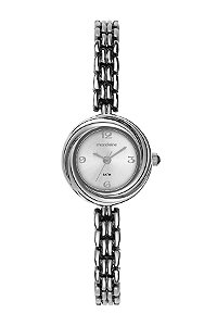 Relógio Mondaine Feminino Analógico Pequeno Delicado Aço Prata 99857L0MVNM2