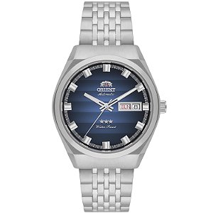 Relógio Orient Masculino Heritage Automático Safira 38,5mm Aço Azul YN6SS014 D1SX