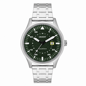 Relógio Orient Masculino SolarTech Aço Mostrador Grafite Brilho 42mm MBSS1487 E1SX