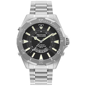 Relogio Technos Masculino Skydiver Ana Digi Preto 48mm WT205FY1P