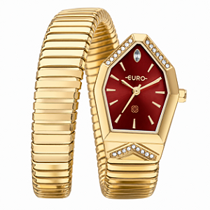 Relogio Euro EU2035ZAM5R Snake Dourado Bordo 23mm