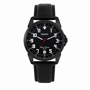 Relógio Orient Masculino Analógico Casual Aço Preto Pulseira Couro Calendário MPSC1009 P2PX