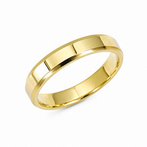 Aliança Reta Anatômica com 3mm Ouro 18K