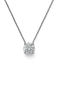 Colar Ponto de Luz Moissanite 11mm Prata 925 com Ródio