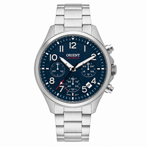 Relógio Orient Masculino Solartech MBSSC290D2SX Azul 39mm