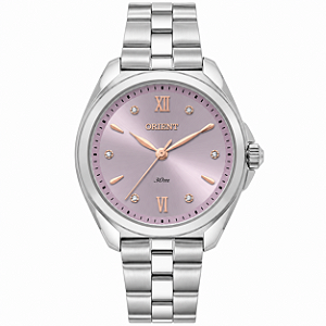 Relógio Orient Eternal Feminino Prata FBSS0158R3SX Mostrador Lilás