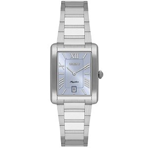 Relógio Orient Feminino LBSS1035A3SX Retangular Safira Fundo Azul